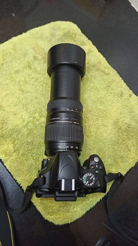 Nikon D5100 with 70-300 lens and bag and card 6