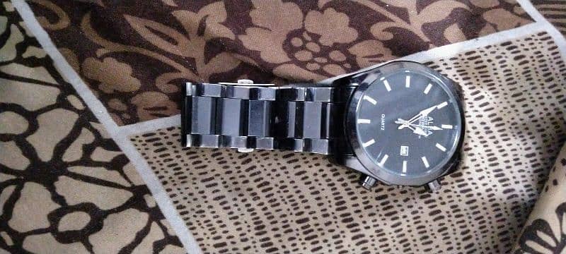 ALBA. black watch and Posit silver watch 0