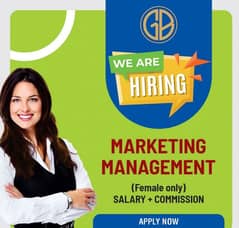 female staff required for marketing