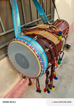 one dhol Woden material