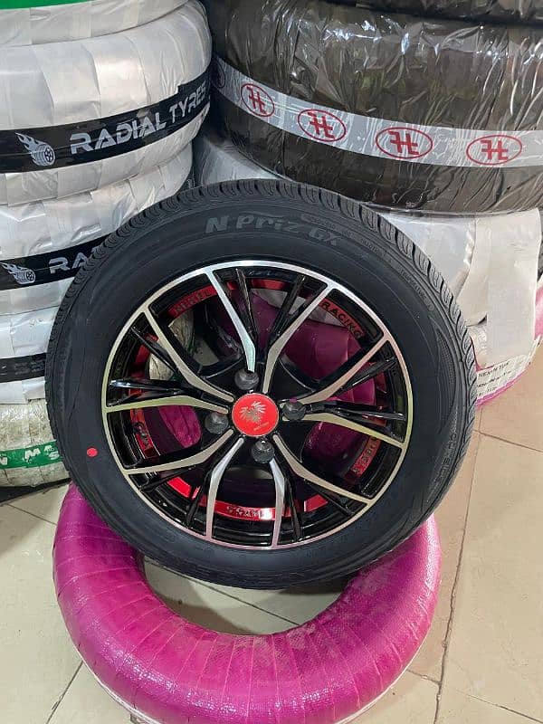 All tyres rims available for alto mehran vitz Kia changan jac picanto 0