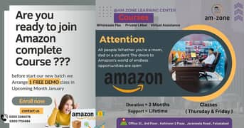 amazon Courses/virtual assistant/private label/wholesale FBA/earning