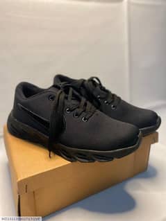 Men's Fabric Walking Sports Shoes Black