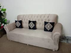 Sofa Set 5 Seater New Velvet With 5 Cushion l Contact 0331-5507990