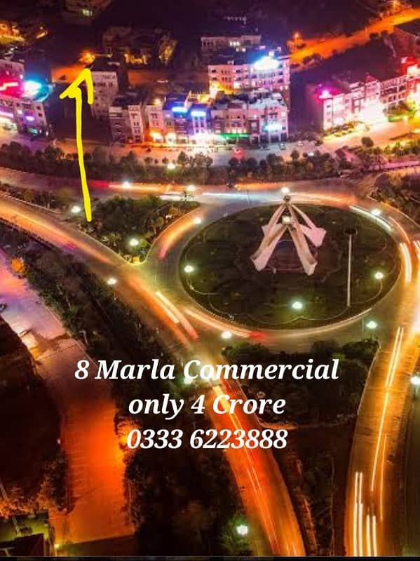 8 Marla 40x45 Commercial Plot for Sale. Cheapest Option build your own Plaza instead of paying rents. Dem 4.10 Crore Negotiable 4