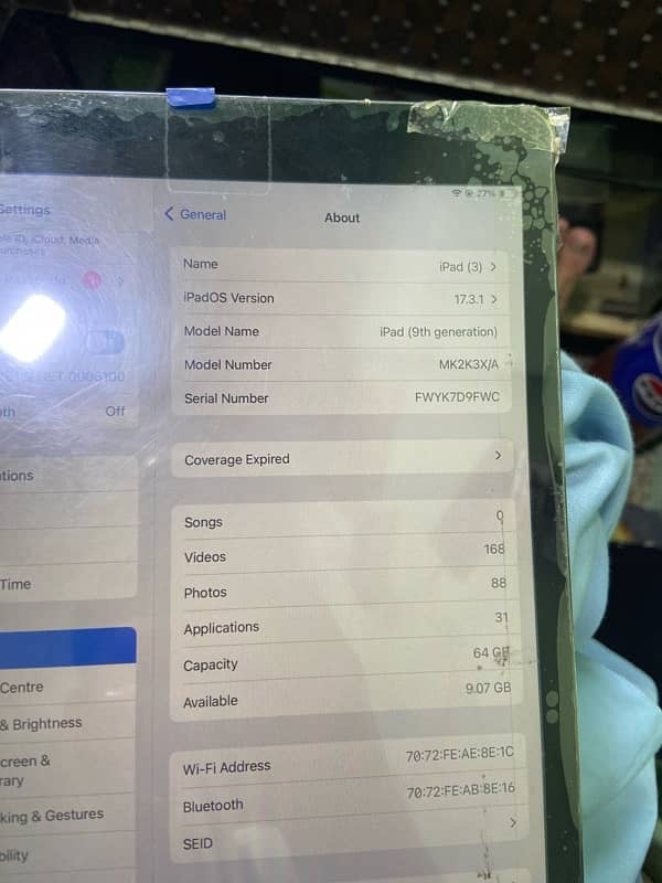 iPad 9th ganrastioun 64 gb 2