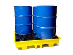 Secondary containment spill pallet drum spill pallet single,2 & 4 drum