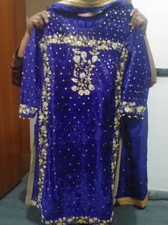 velvat. suit front back work. . . . . . silk sari