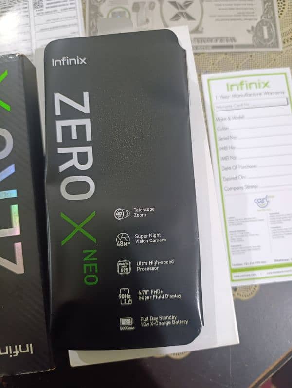 infinix zero x neo 8+5 gb 128gb good condition sale and exchange 10