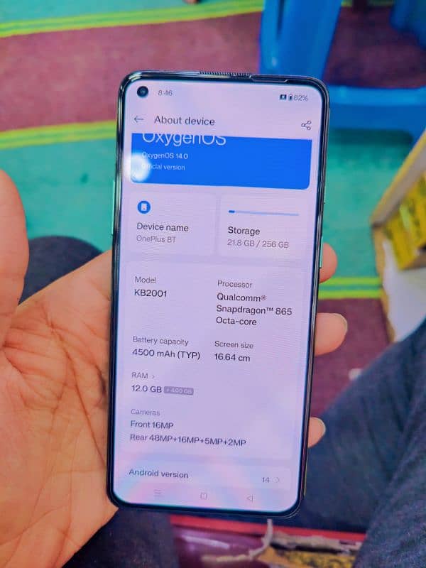 ONE PLUS 8T.  12GB/256GB Urgent sale 5