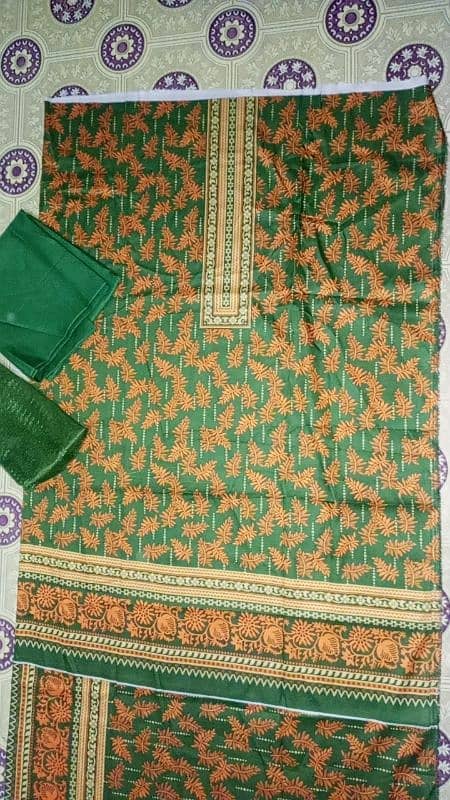 silk 3 PC net Duppata unstiched 3