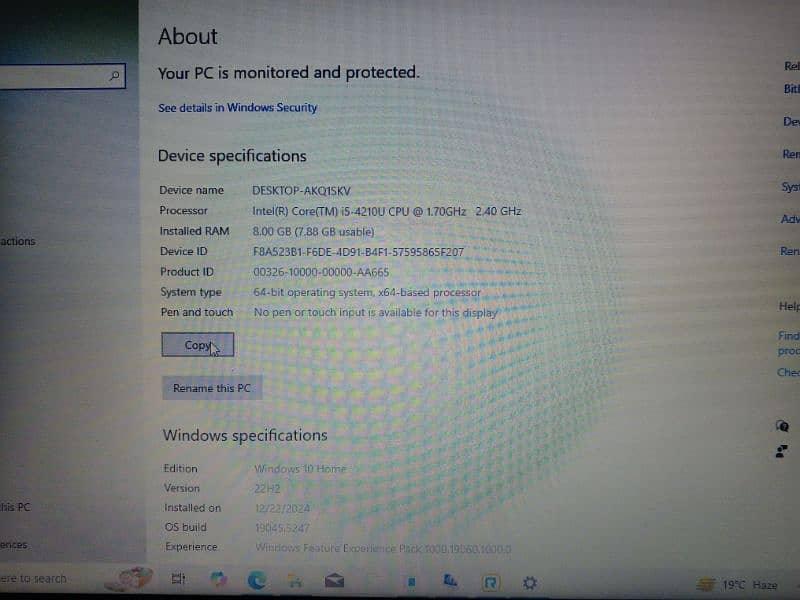 Acer Core i5 4th Gen, 8 / 320 AMD Graphics card urgent sale 4