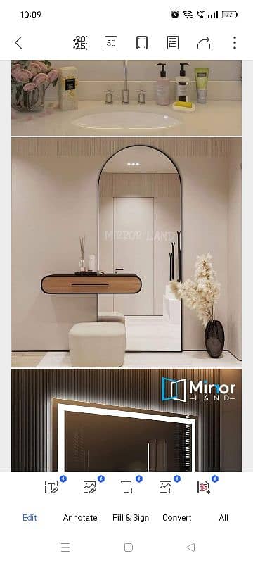 looking LED mirror available in customized size at factory rate 8