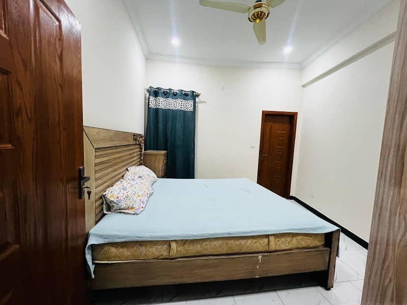 2 bed Furnished Apartment available for rent in Abdullah garden society Kurri road islamabad 1