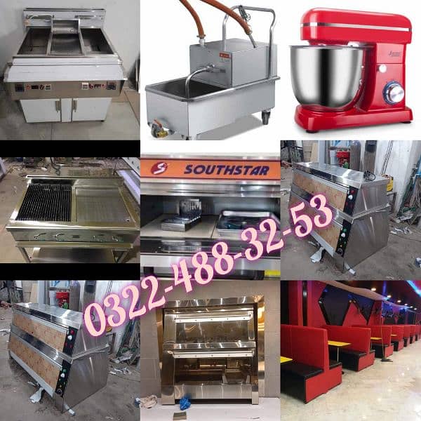 Charga Machine / Pizza Deck Oven / Delivery bag  Slush Fast food Setup 9