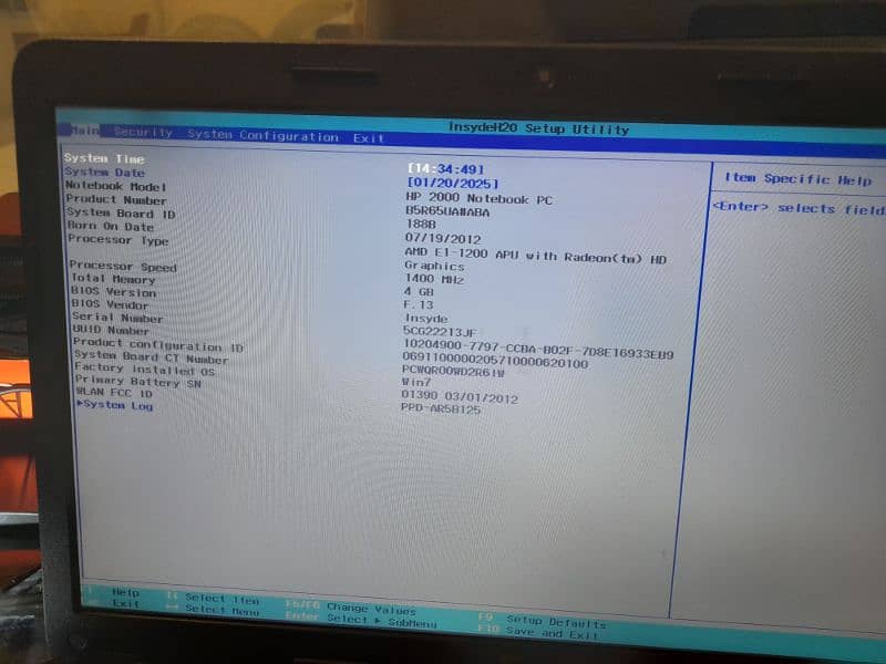 Hp laptop 2000 notebook 1