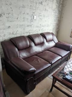 Leather Sofa 6 Seater