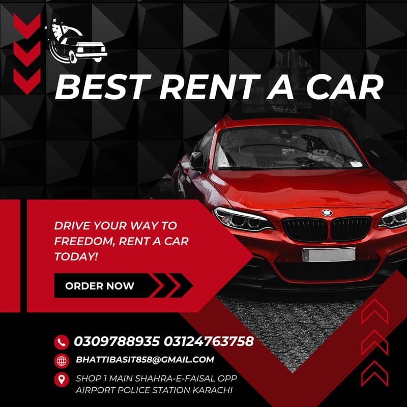 RENT A CAR | CAR RENTAL SERVICE | Karachi To all Pakistan Service 24/ 2