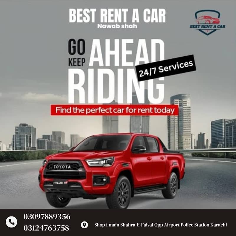 RENT A CAR | CAR RENTAL SERVICE | Karachi To all Pakistan Service 24/ 3