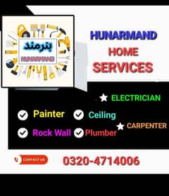 PAINTER, CEILING, ELECTRICIAN, ROCK WALL, PLUMBER, CARPENTER, GRAPHY