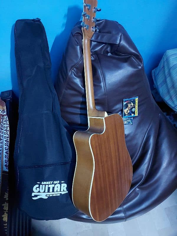 Acoustic Guitar JM Forest Berlin Mahogany Wood Jumbo Size 22 Frats Pro 3