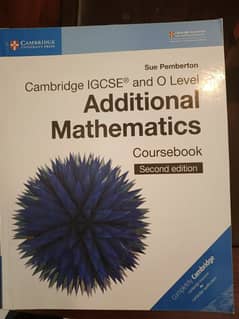 Additional maths new book for sale