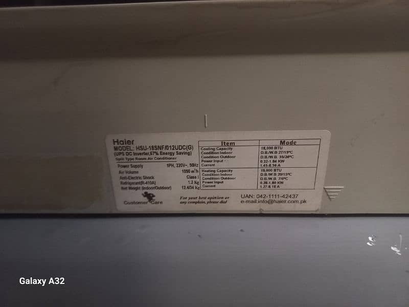 Haier DC inverter 1.5 ton in blackish grey 4