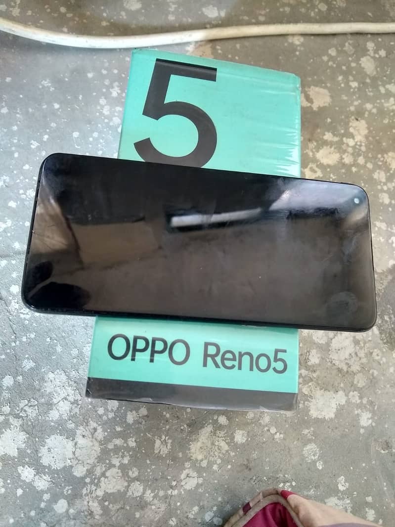 oppo reno5 with origel box ( read add ) exchange possible 1