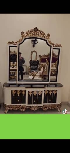 Solid Wood Handmade Bed Dressing Table for Sale