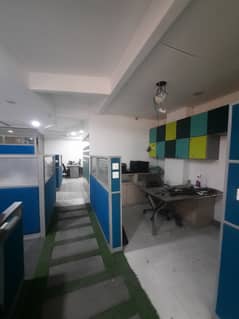 Semi furnished office available on rent