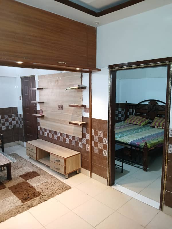 Furnished Flat available. Johar Mor karachi. 0