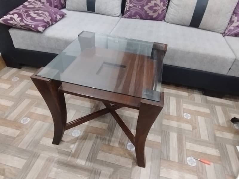 centre table with 2 side tables 2