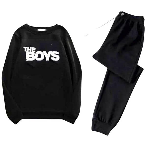 Men's Printed Polyester Sweatshirt Track Suit -2 Piece 1