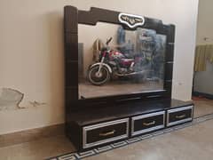 wooden framed mirror