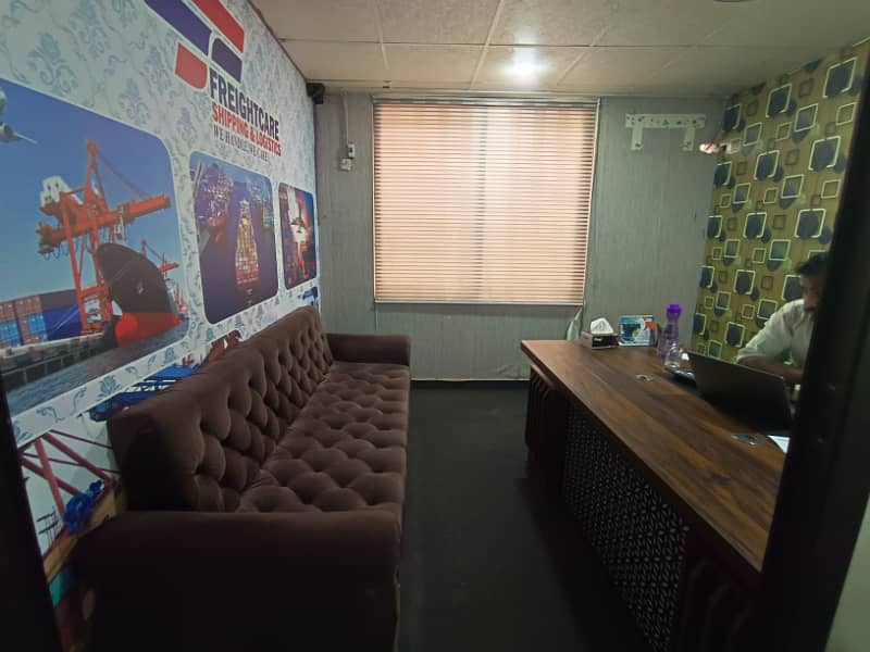 Semi furnished office Shahr e faisal 6