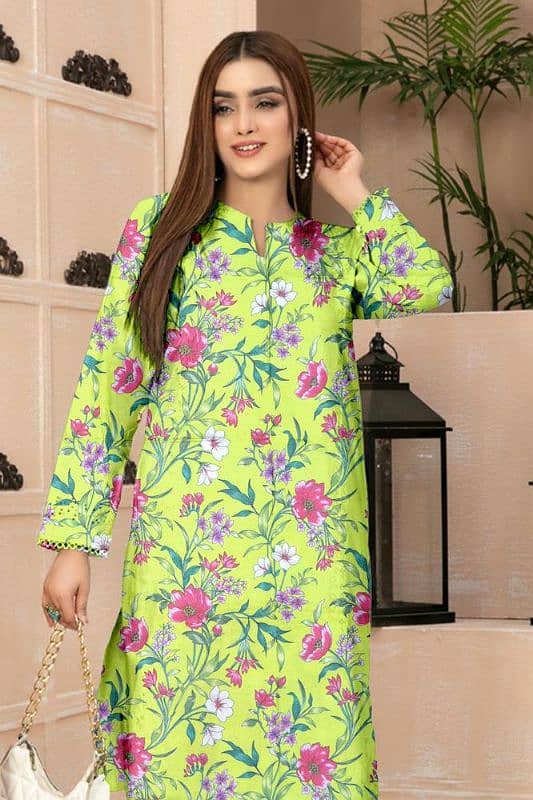 2 PCs Women Unstitched Dhanak Printed Suit 1