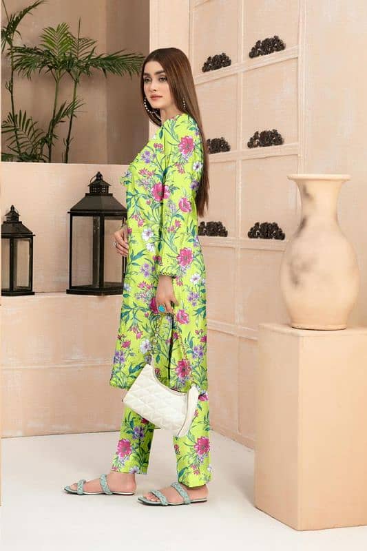 2 PCs Women Unstitched Dhanak Printed Suit 2