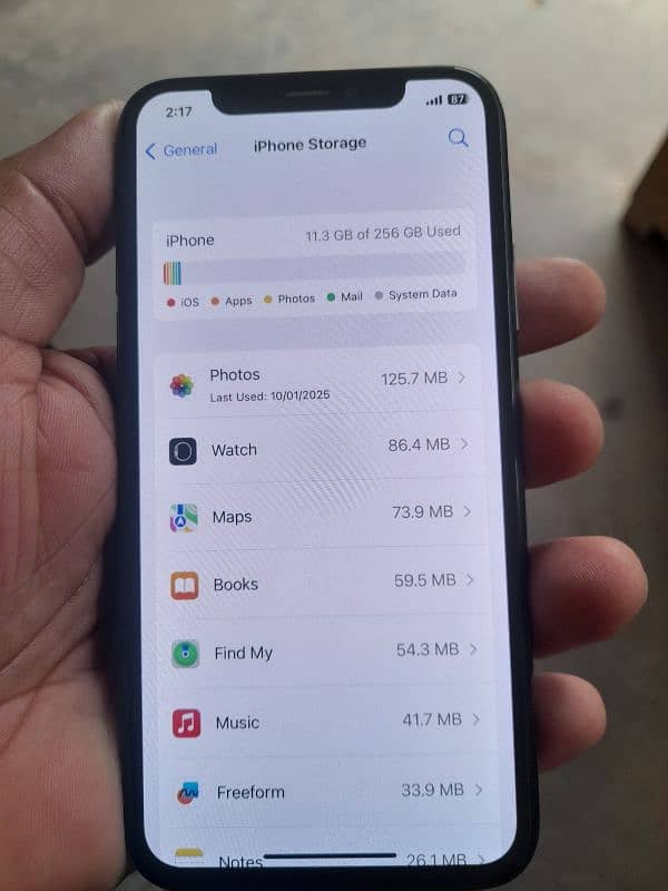 I phone x pta prove 256gb battery change all ok phone 2