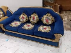 royal blue sofa set