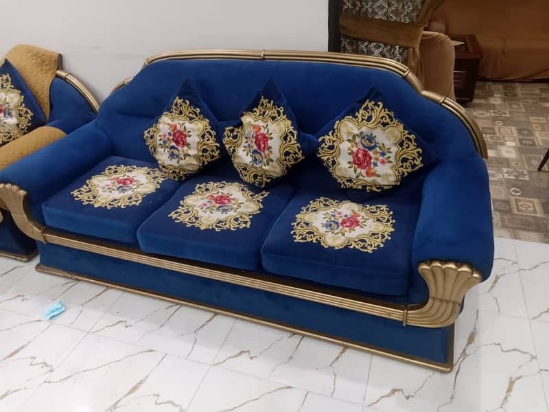 royal blue sofa set 0