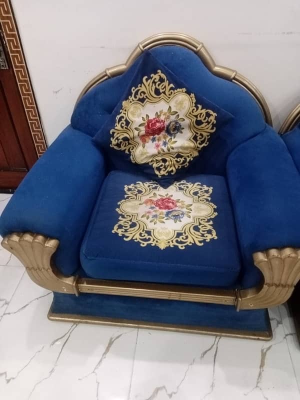 royal blue sofa set 1