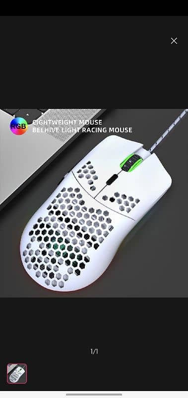 HXSj branded RGB mouse 0