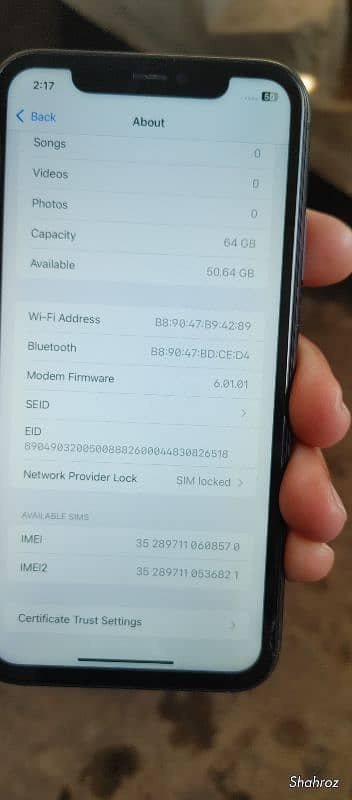 iPhone11 64GB non PTA JV with 20wat chrgr type C 03053372873 2