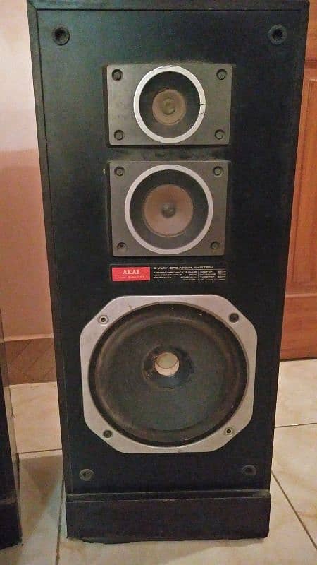 Viintage old Akai company speaker made in japan 1