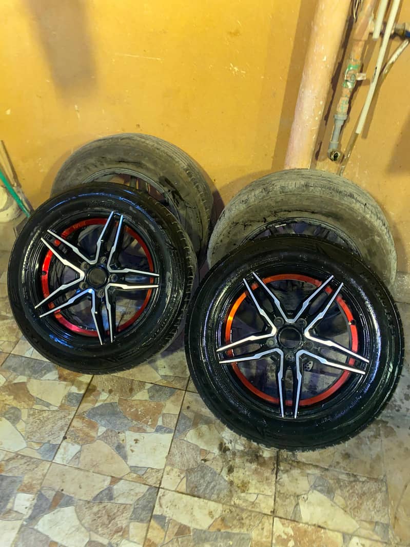 16 inch alloy rims for sale 114 pcd 5 nuts 1