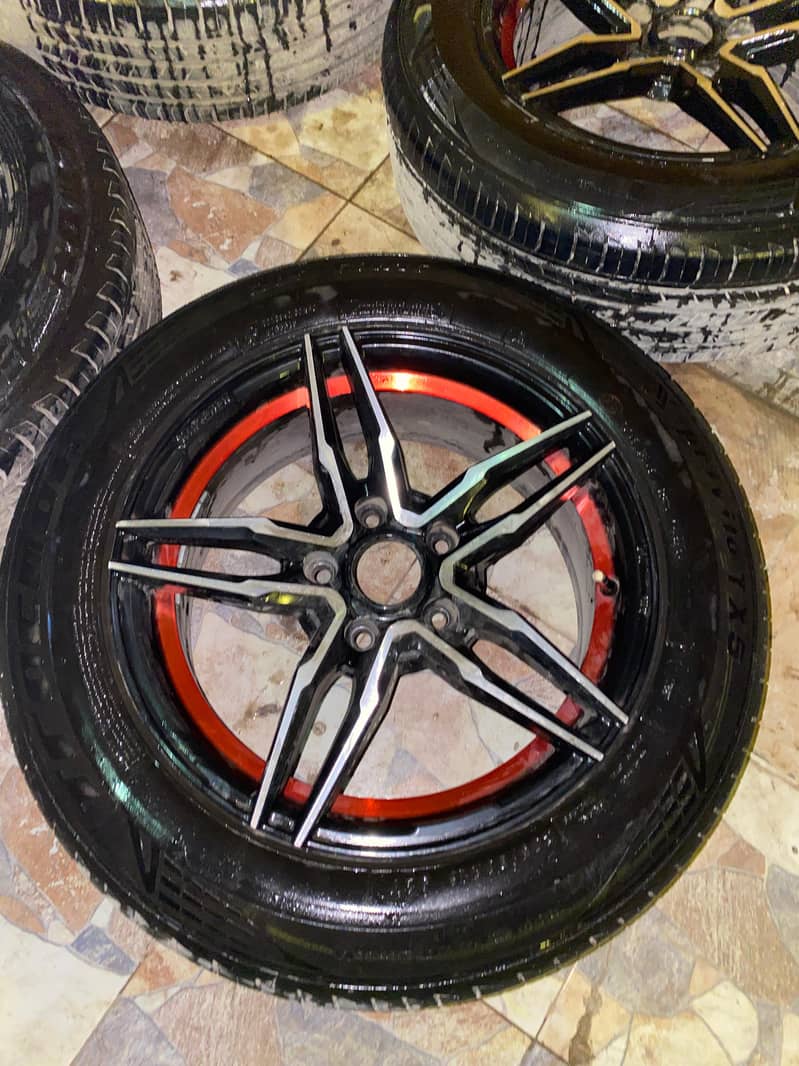 16 inch alloy rims for sale 114 pcd 5 nuts 2