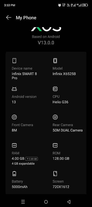 Infinix Smart 8 pro 4