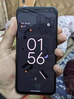 Google Pixel 4 with transparent back cover