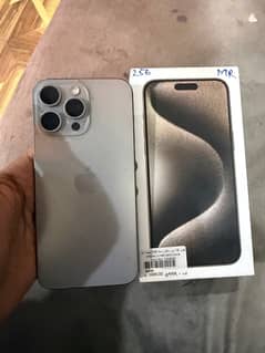 iphone 15 pro max 256 gb non pta natural titnium