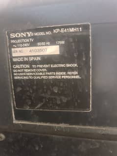 Projection TV Projector Sony  old three beem wala before 1990